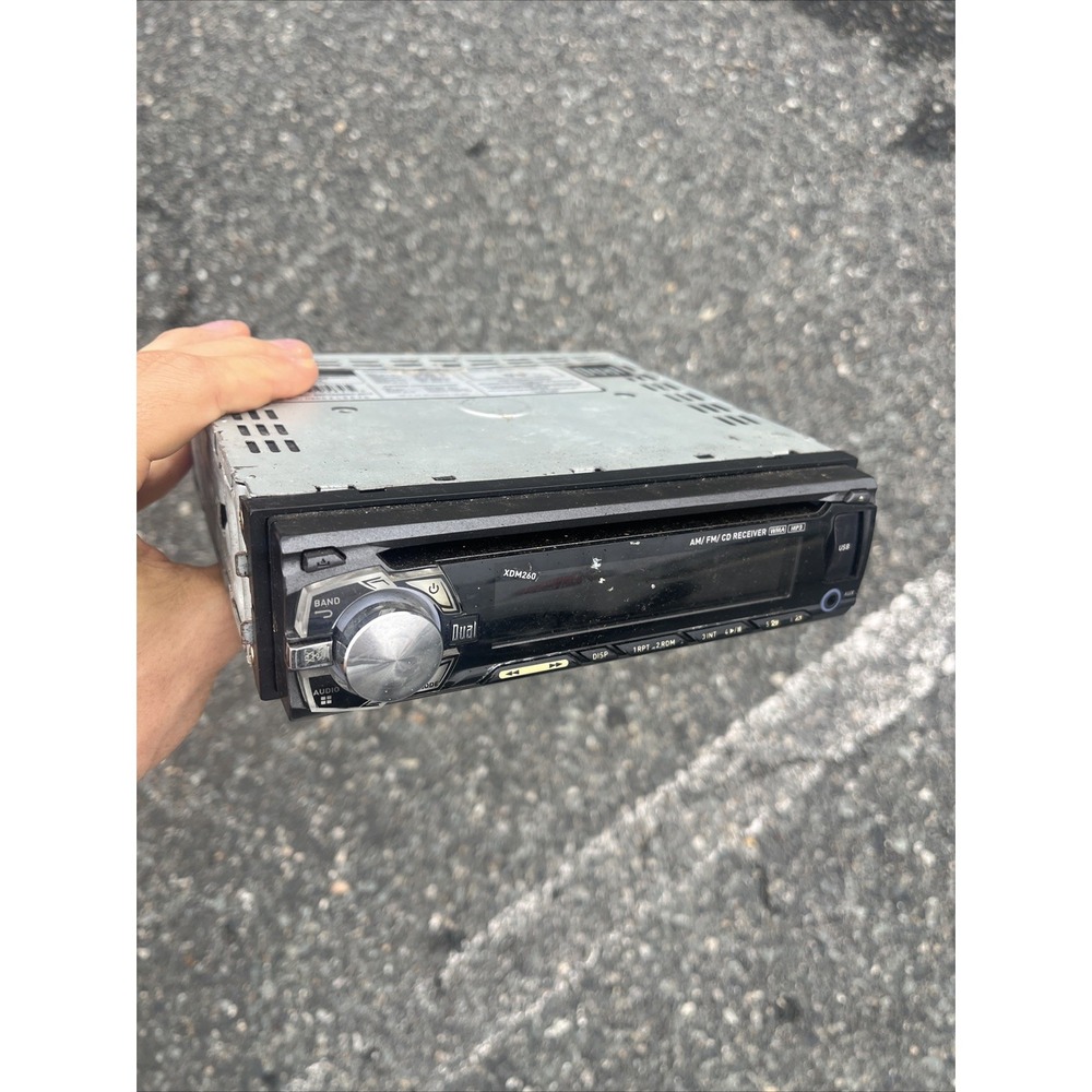 DUAL XDM260 radio receiver MP3 CD player 3.5MM auxiliary USB - UNTESTED AS IS !